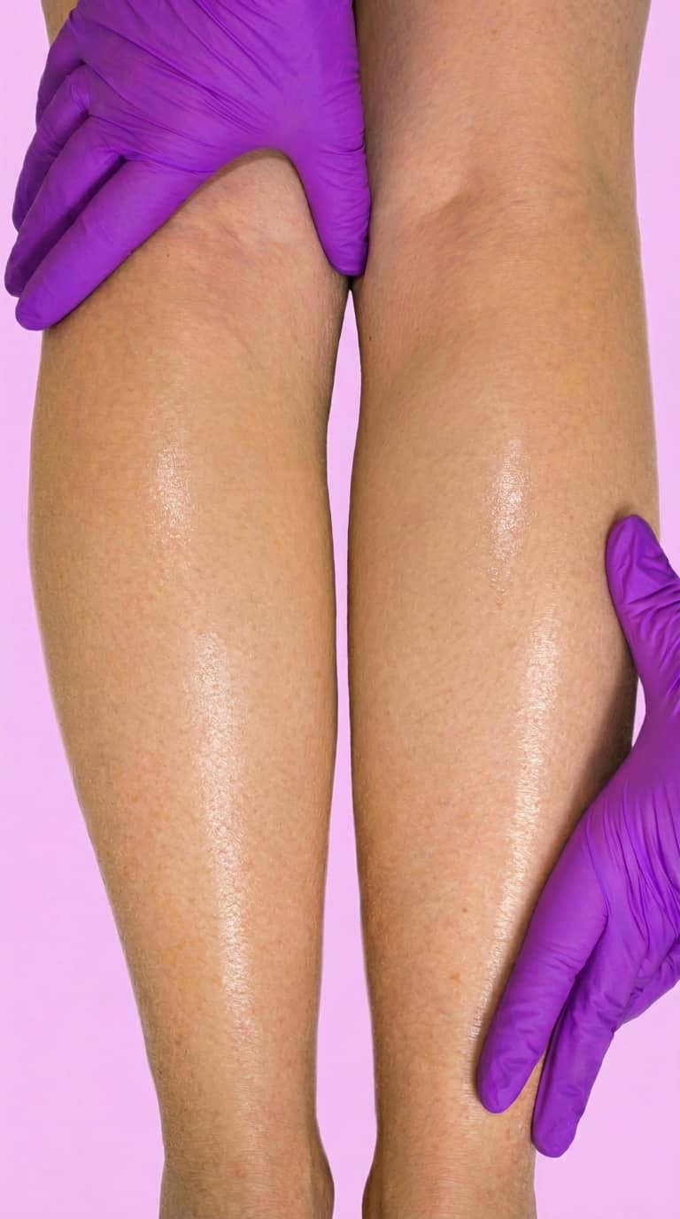 Piernas después del protocolo - sin várices